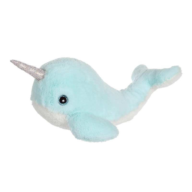  friends of the sea soft toy narwhal blue 30 cm 
